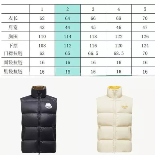 Replica Moncler Down Feather Coat Sleeveless For Men #1361508 $125.00 USD for Wholesale