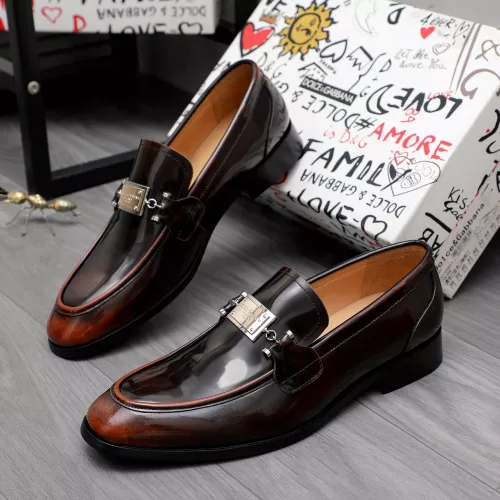Dolce & Gabbana D&G Leather Shoes For Men #1361747