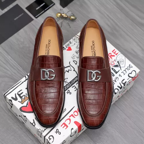 Replica Dolce & Gabbana D&G Leather Shoes For Men #1361752 $96.00 USD for Wholesale