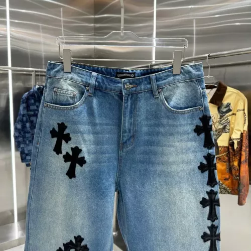 Replica Chrome Hearts Jeans For Unisex #1362734 $56.00 USD for Wholesale