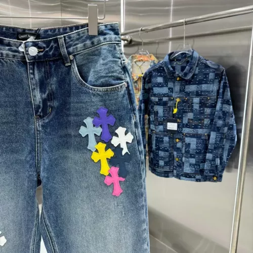 Replica Chrome Hearts Jeans For Unisex #1362738 $68.00 USD for Wholesale