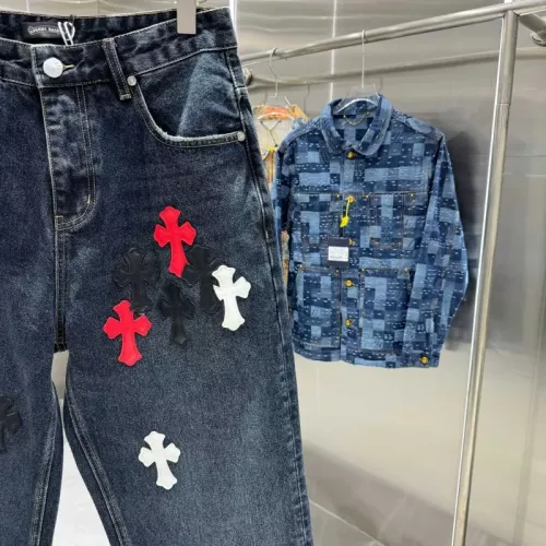 Replica Chrome Hearts Jeans For Unisex #1362740 $68.00 USD for Wholesale