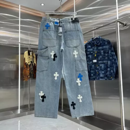 Replica Chrome Hearts Jeans For Unisex #1362741 $68.00 USD for Wholesale
