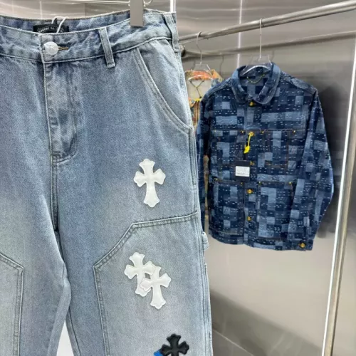 Replica Chrome Hearts Jeans For Unisex #1362741 $68.00 USD for Wholesale