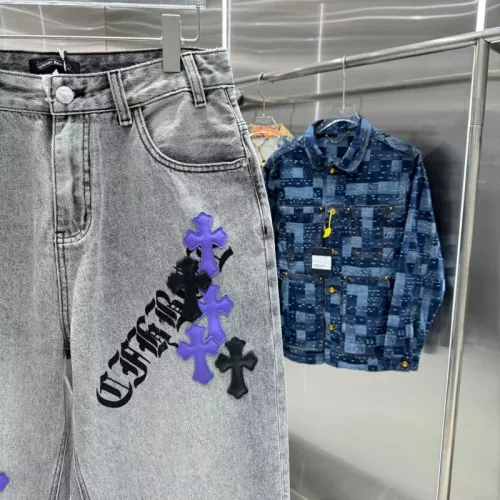 Replica Chrome Hearts Jeans For Unisex #1362744 $68.00 USD for Wholesale