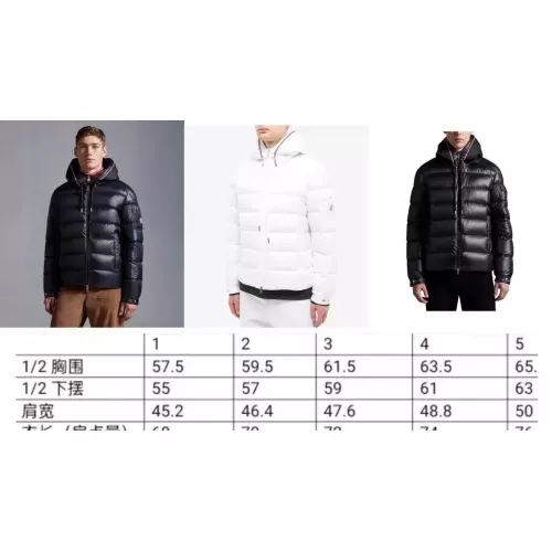 Replica Moncler Down Feather Coat Long Sleeved For Men #1365004 $130.00 USD for Wholesale