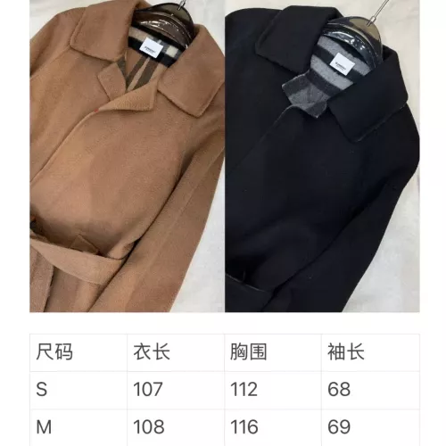 Replica Burberry Coats Long Sleeved For Women #1366335 $297.52 USD for Wholesale