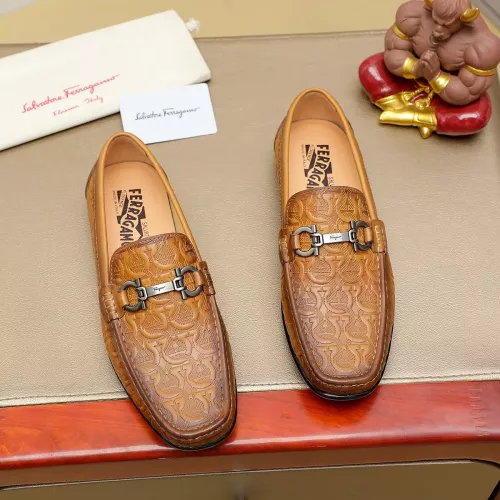 Salvatore Ferragamo Leather Shoes For Men #1367297
