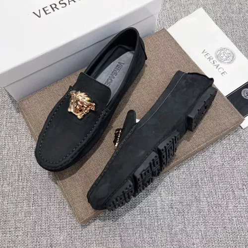 Versace Leather Shoes For Men #1367778, $85.00 USD, [ITEM#1367778], Versace Leather Shoes