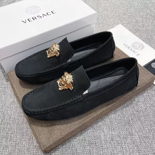 Replica Versace Leather Shoes For Men #1367778 $85.00 USD for Wholesale