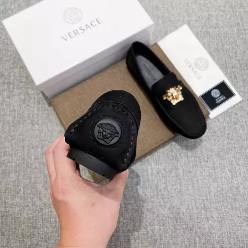 Replica Versace Leather Shoes For Men #1367778 $85.00 USD for Wholesale