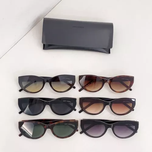 Replica Yves Saint Laurent YSL AAA Quality Sunglasses #1368263 $60.00 USD for Wholesale