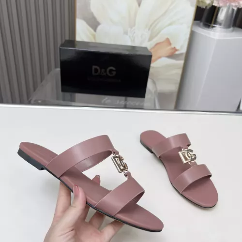 Replica Dolce & Gabbana D&G Slippers For Women #1368525 $85.00 USD for Wholesale