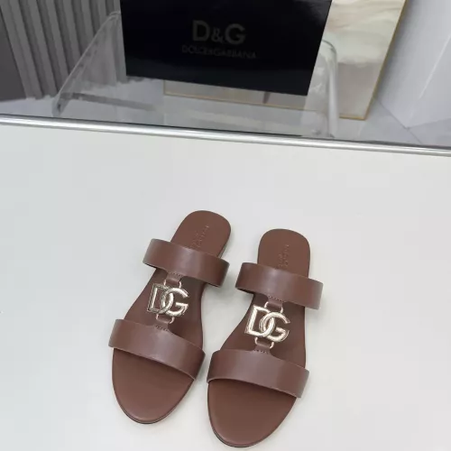 Replica Dolce & Gabbana D&G Slippers For Women #1368526 $85.00 USD for Wholesale