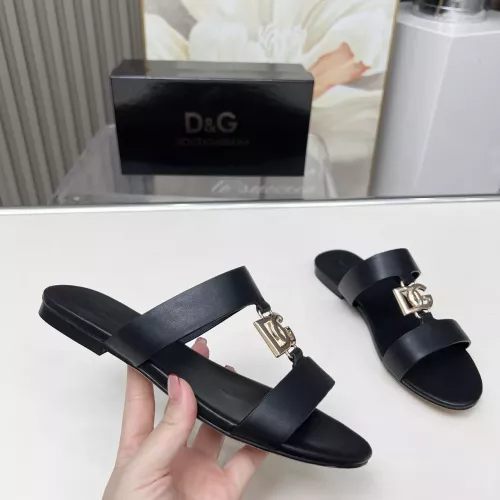 Replica Dolce & Gabbana D&G Slippers For Women #1368537 $85.00 USD for Wholesale