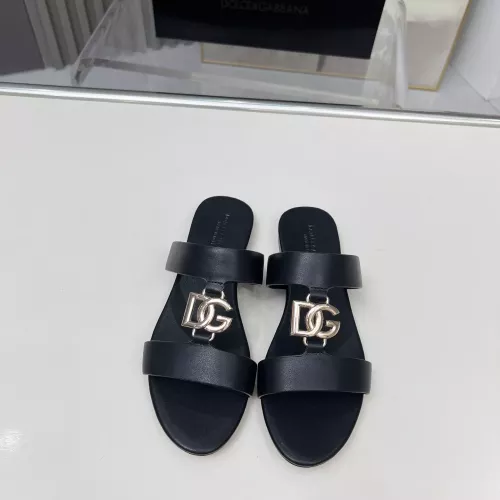 Replica Dolce & Gabbana D&G Slippers For Women #1368537 $85.00 USD for Wholesale