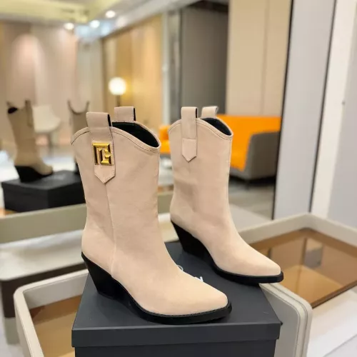 Replica Balmain Boots For Women #1368763 $192.00 USD for Wholesale