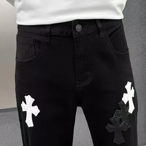 Replica Chrome Hearts Jeans For Men #1369604 $48.00 USD for Wholesale