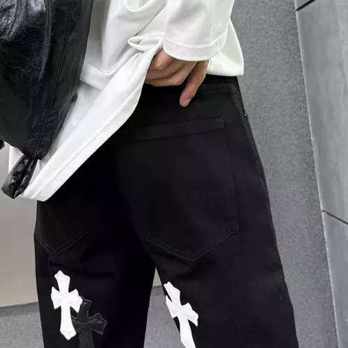 Replica Chrome Hearts Jeans For Men #1369604 $48.00 USD for Wholesale