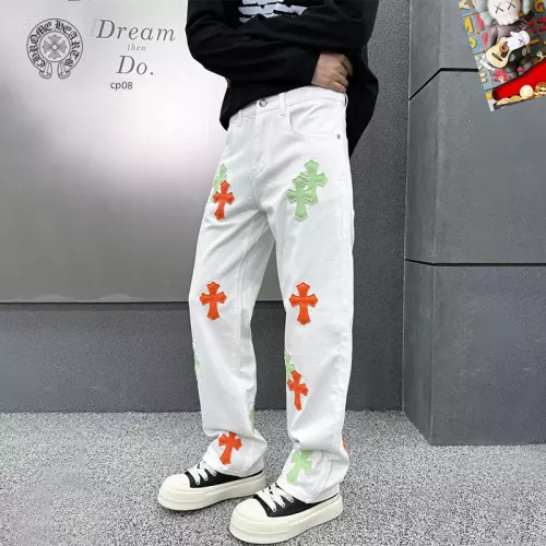 Replica Chrome Hearts Jeans For Men #1369617 $48.00 USD for Wholesale