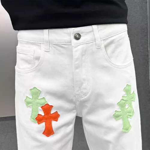 Replica Chrome Hearts Jeans For Men #1369617 $48.00 USD for Wholesale