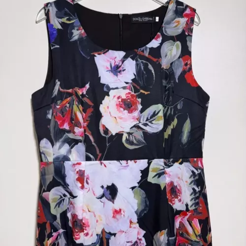 Replica Dolce & Gabbana Dresses Sleeveless For Women #1370641 $98.00 USD for Wholesale