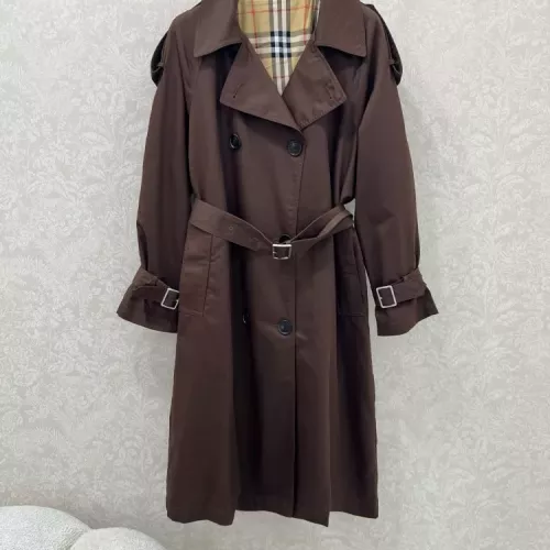 Burberry Trench Coat Long Sleeved For Women #1370673