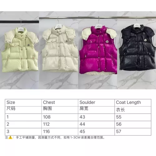 Replica Moncler Down Feather Coat Sleeveless For Women #1371084 $140.00 USD for Wholesale