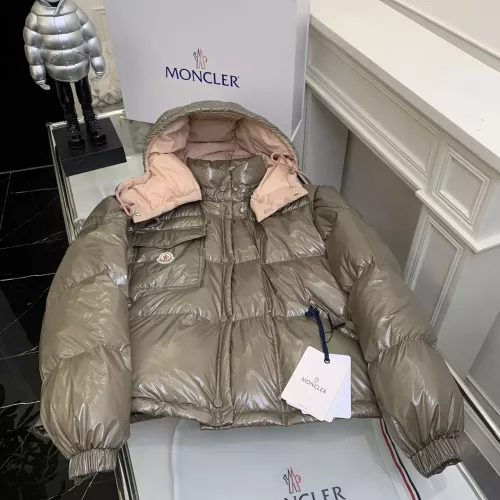Replica Moncler Down Feather Coat Long Sleeved For Women #1371144 $170.00 USD for Wholesale
