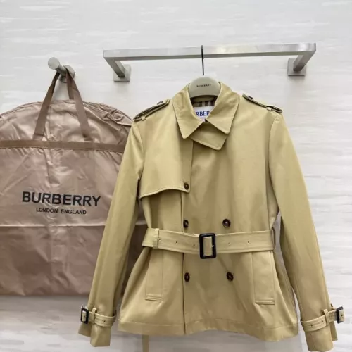 Burberry Trench Coat Long Sleeved For Women #1371329, $160.00 USD, [ITEM#1371329], Burberry Trench Coat