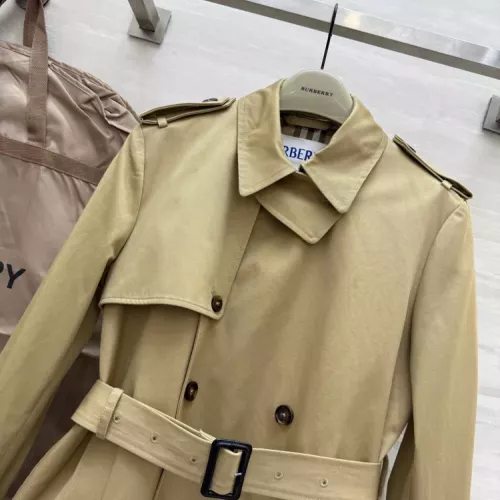 Replica Burberry Trench Coat Long Sleeved For Women #1371329 $160.00 USD for Wholesale