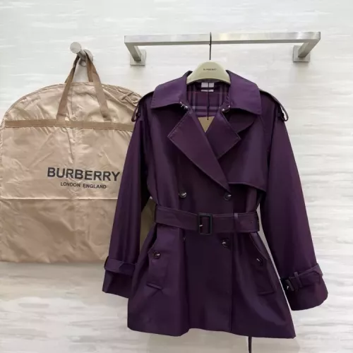 Burberry Trench Coat Long Sleeved For Women #1371330