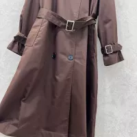 $160.00 USD Burberry Trench Coat Long Sleeved For Women #1370673