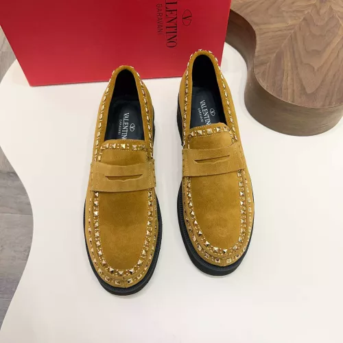 Replica Valentino Leather Shoes For Men #1373216 $128.00 USD for Wholesale