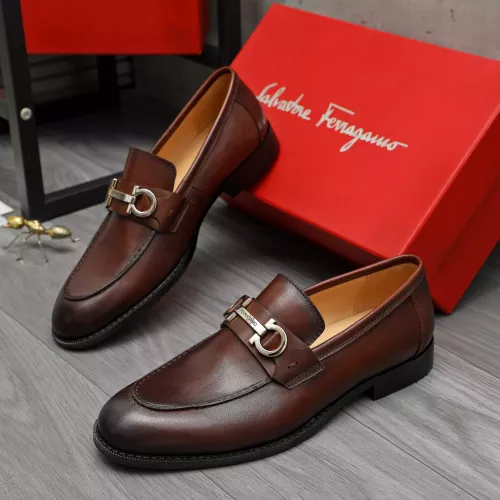 Salvatore Ferragamo Leather Shoes For Men #1373477