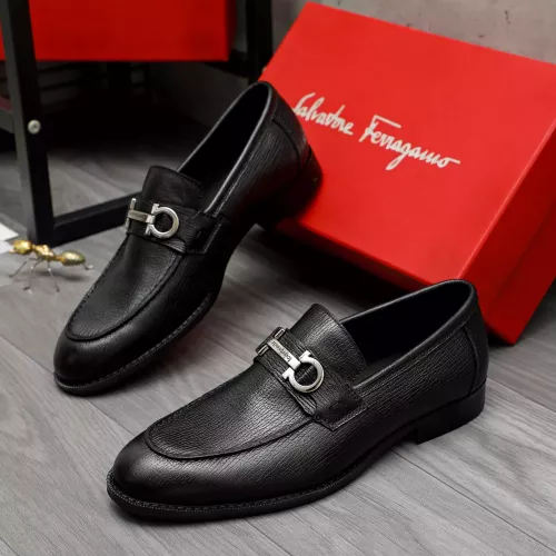 Salvatore Ferragamo Leather Shoes For Men #1373478, $100.00 USD, [ITEM#1373478], Salvatore Ferragamo Leather Shoes