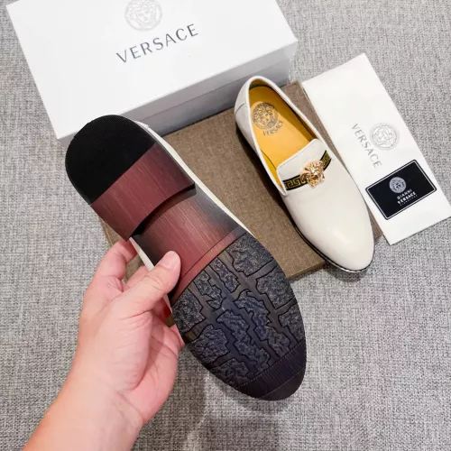 Replica Versace Leather Shoes For Men #1373553 $82.00 USD for Wholesale