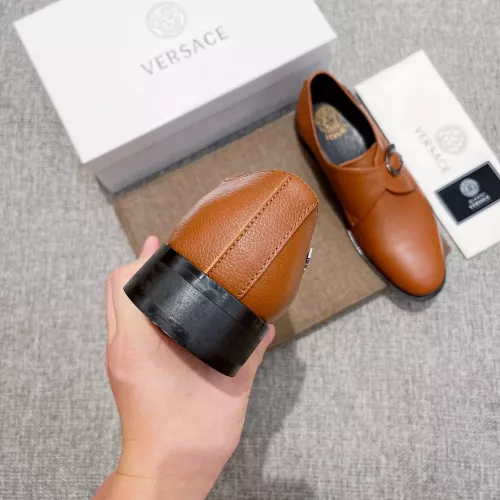 Replica Versace Leather Shoes For Men #1373557 $82.00 USD for Wholesale