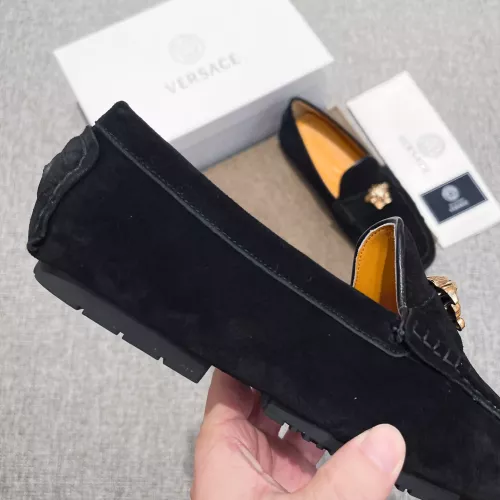 Replica Versace Leather Shoes For Men #1373569 $82.00 USD for Wholesale