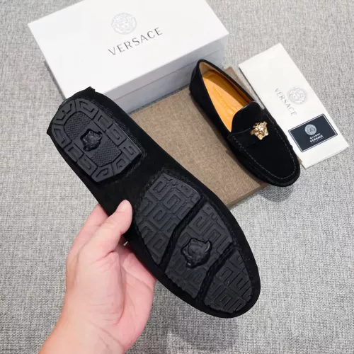 Replica Versace Leather Shoes For Men #1373569 $82.00 USD for Wholesale