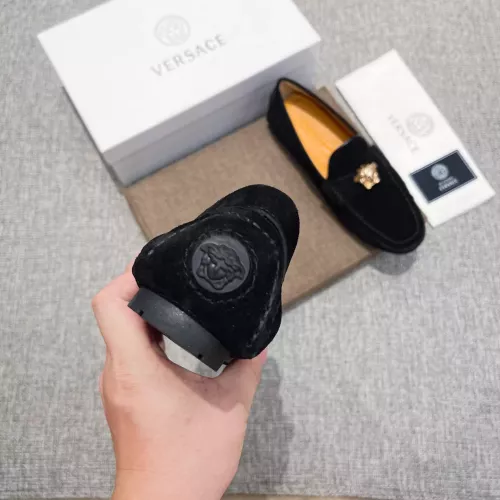 Replica Versace Leather Shoes For Men #1373569 $82.00 USD for Wholesale