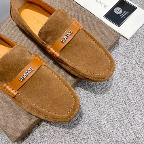 Replica Versace Leather Shoes For Men #1373570 $82.00 USD for Wholesale