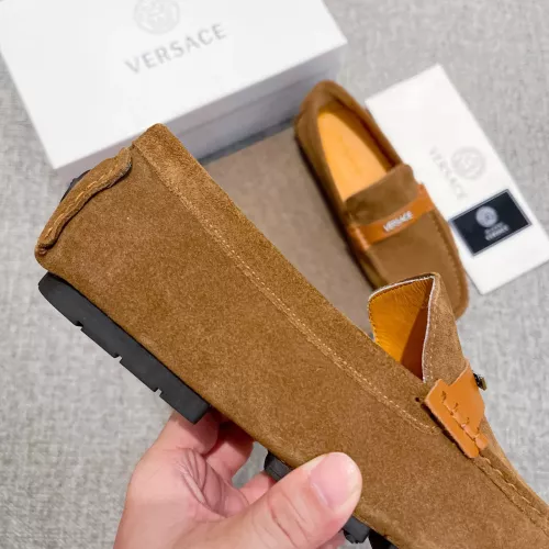 Replica Versace Leather Shoes For Men #1373570 $82.00 USD for Wholesale