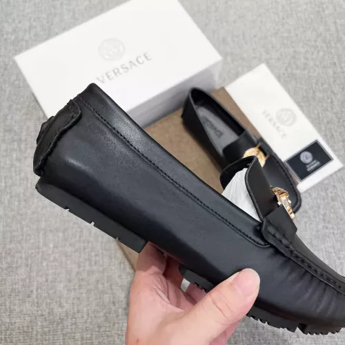 Replica Versace Leather Shoes For Men #1373573 $85.00 USD for Wholesale