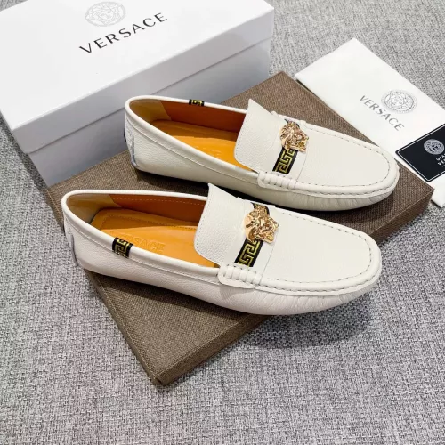 Replica Versace Leather Shoes For Men #1373575 $85.00 USD for Wholesale