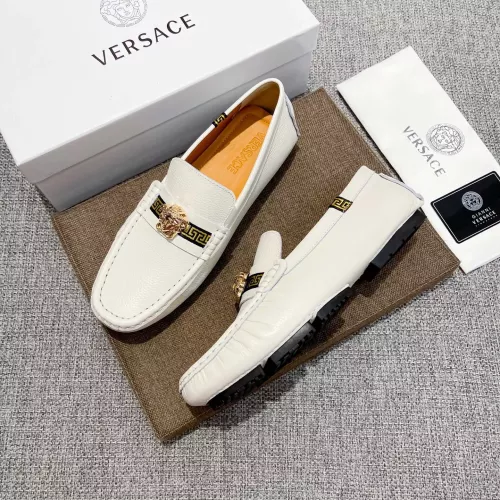 Replica Versace Leather Shoes For Men #1373575 $85.00 USD for Wholesale
