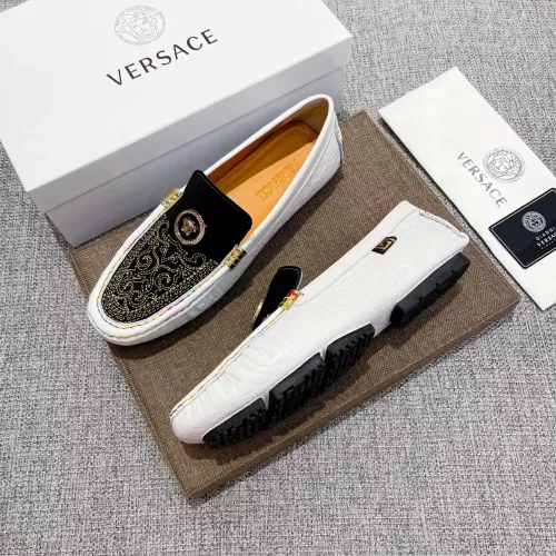 Replica Versace Leather Shoes For Men #1373576 $85.00 USD for Wholesale