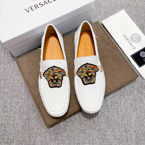 Replica Versace Leather Shoes For Men #1373578 $85.00 USD for Wholesale