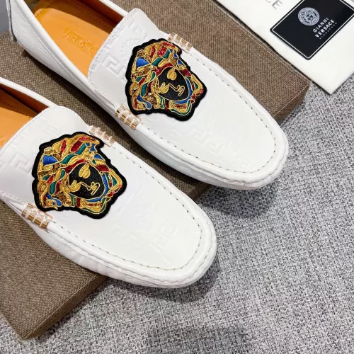Replica Versace Leather Shoes For Men #1373578 $85.00 USD for Wholesale