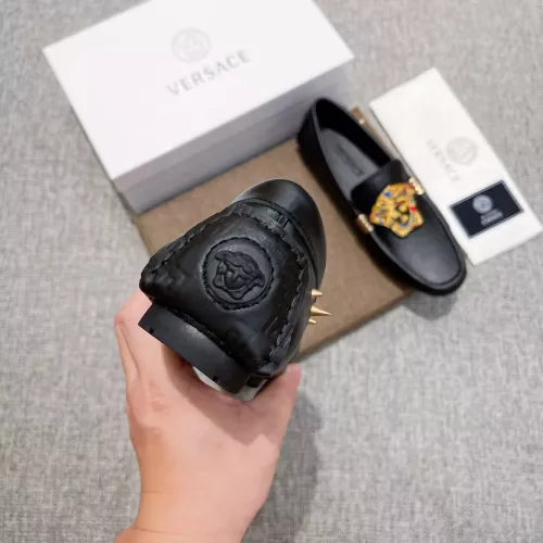 Replica Versace Leather Shoes For Men #1373579 $85.00 USD for Wholesale
